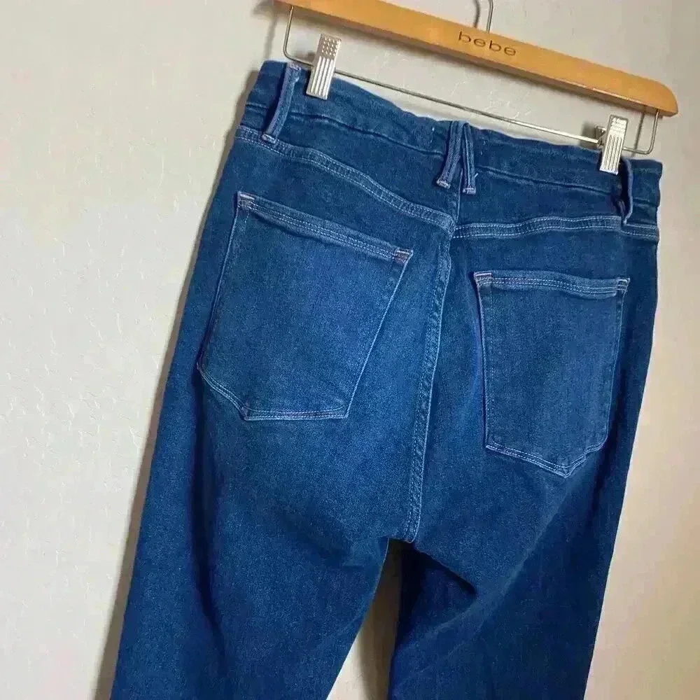 Good American‎ Good Legs Crossover High Waist Ankle Skinny Jeans